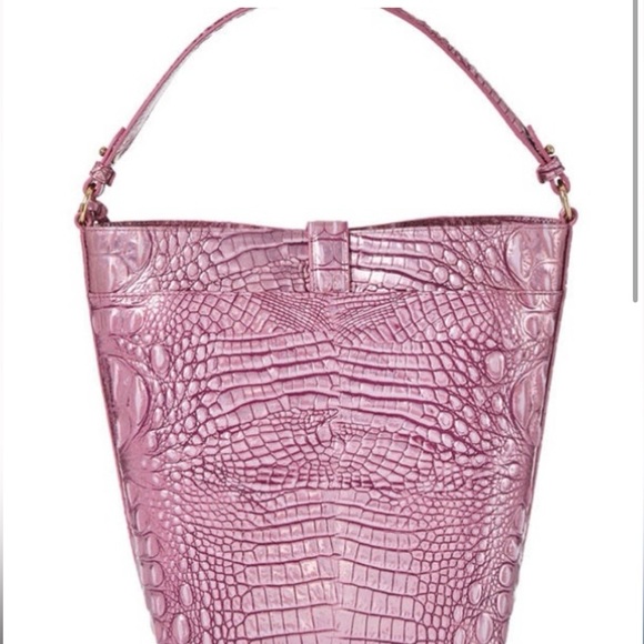 Brahmin Melbourne Collection Mulberry Potion Shira Bucket Bag - Picture 2 of 12